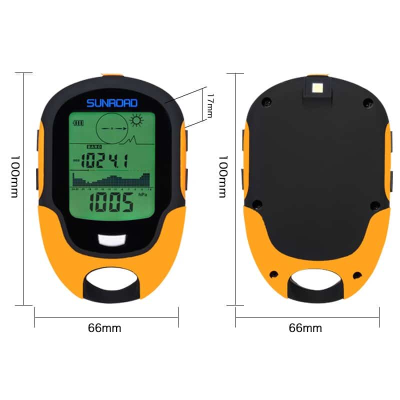 GPS numérique pour vélo Montre GPS randonnée Accessoire randonnée Boussole