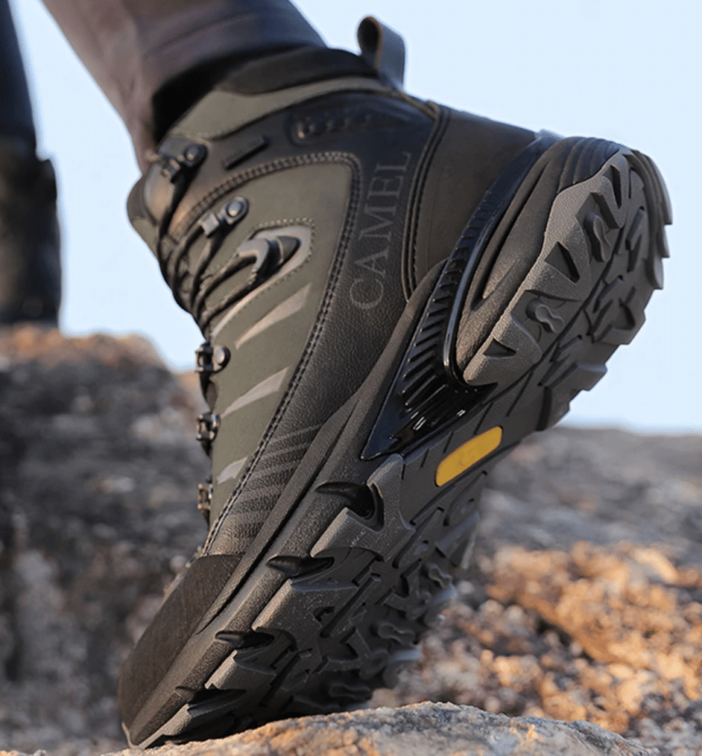 Bottes de trekking imperméable en cuir pour homme Chaussures randonnée homme Chaussures randonnée