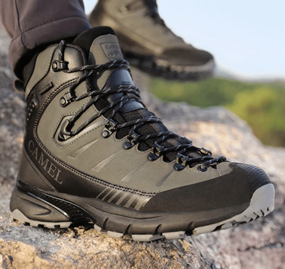 Bottes de trekking imperméable en cuir pour homme Chaussures randonnée homme Chaussures randonnée