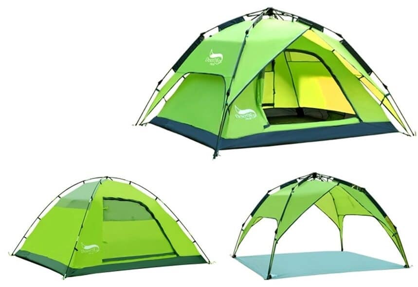 Tente double usage Tente randonnée Tente 4 places