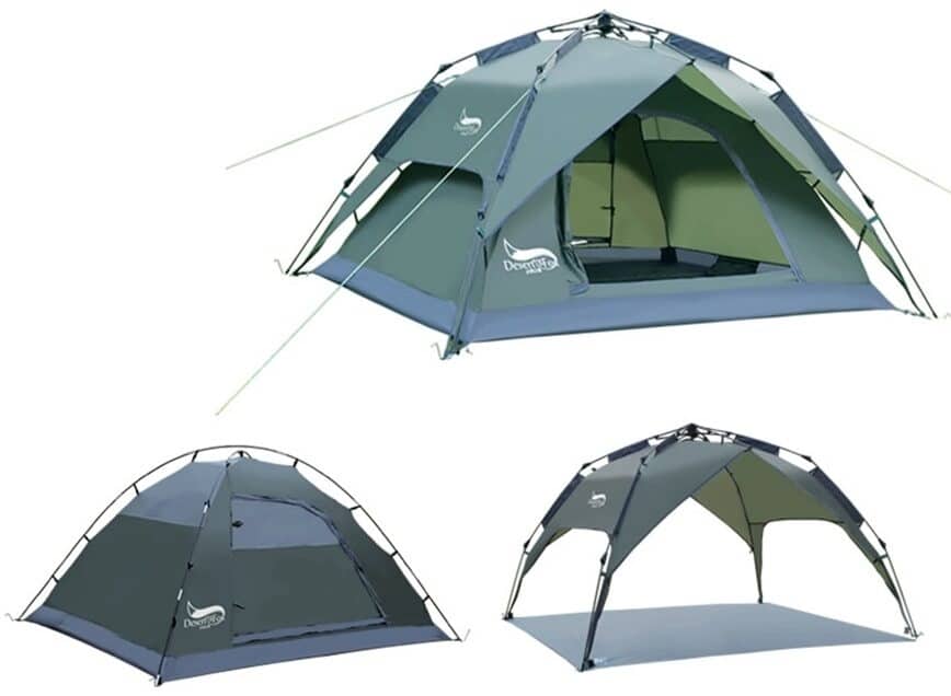 Tente double usage Tente randonnée Tente 4 places