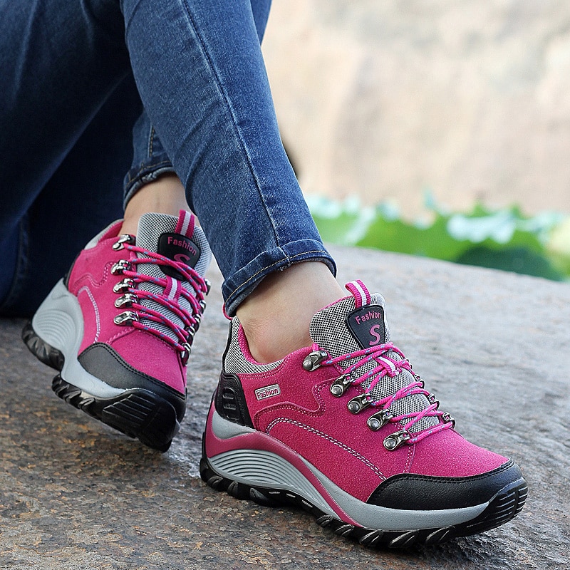 Chaussures de randonnée fuschia pour femme Chaussures randonnée femme Chaussures randonnée