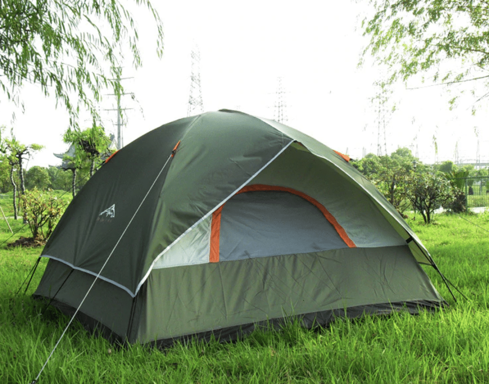 Tente de randonnée pour 3-4 personnes avec double épaisseur Tente randonnée Tente 3 places Tente 4 places