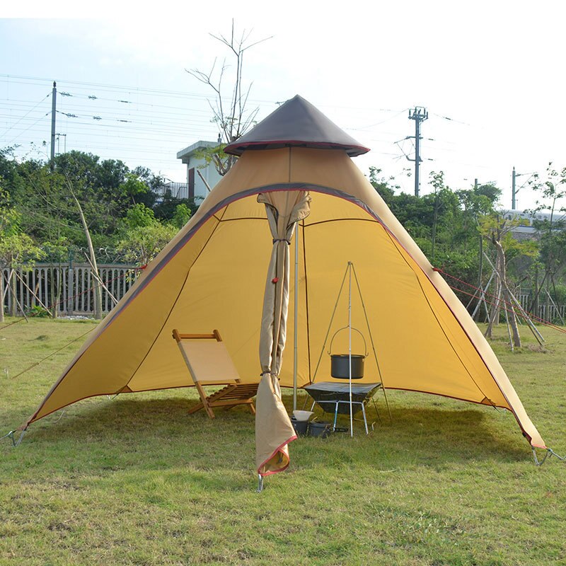 Tente de camping anti-orage et multi fonctionnelle 5 personnes Tente randonnée Tente 5 places