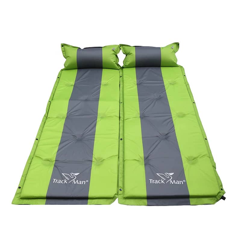 Matelas autogonflant avec oreiller intégré Accessoire randonnée Tapis de sol camping