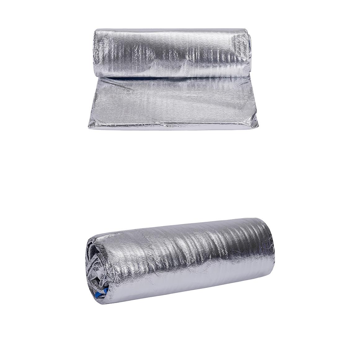 Tapis D'Isolation En Aluminium Double Face, Résistant à La Chaleur, Pliable Pour Camping, Pique-Niques, Tentes, 200x200cm Avec Sac De Rangement