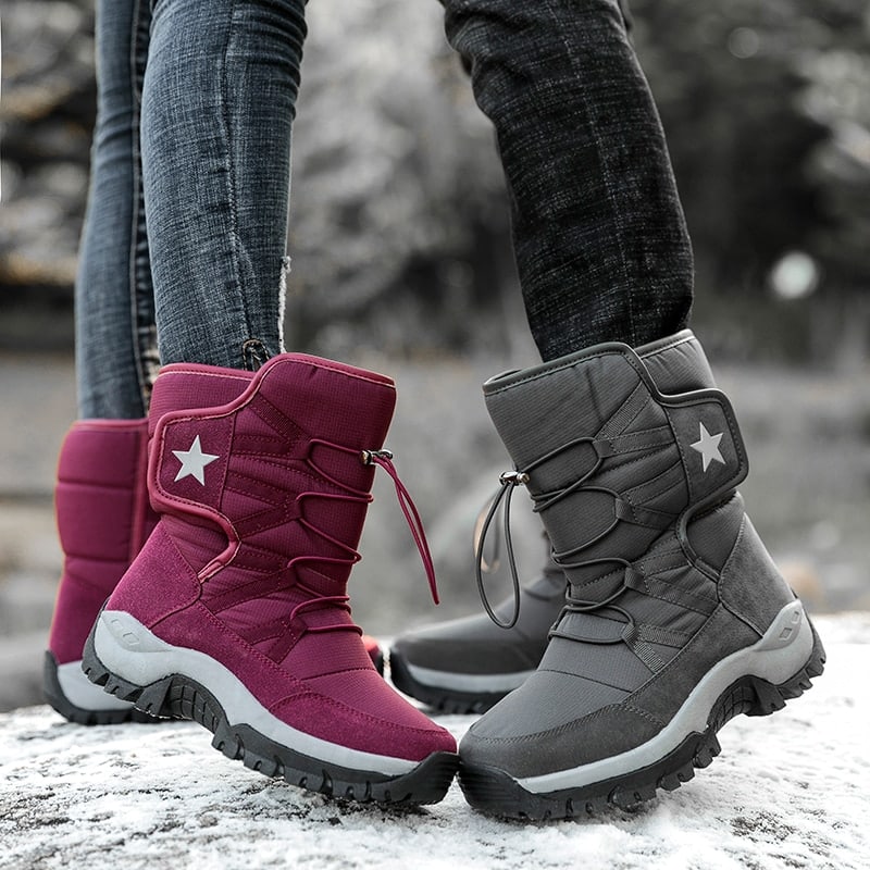 Bottes de neige étoilées pour femme Chaussures randonnée Chaussures randonnée femme