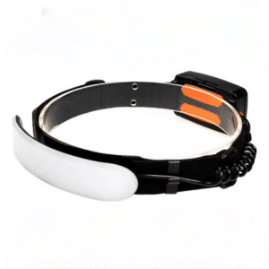 Lampe Frontale Rechargeable avec Large Plage d'Éclairage sur fond blanc