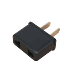 Adaptateur États Unis Noir en Fer sur fond blanc